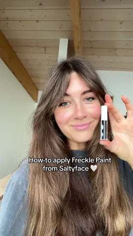 @Saltyface freckle paint made easy 🫶🏼 discount link in bio!  #frecklestutorial #frecklepaint #saltyface #saltyfacetanner 