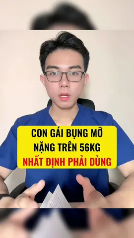 Dành cho bạn nữ nào bụng mỡ nặng trên 56 kí #giamcan #lamdep #xuhuong #giamcanantoan 