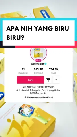 Hallo sahabat etawalin, akun etawalin official sudah terverifikasi ya👀😎 #etawalin #hidupsehat #nutrisitulangsendi #susukambingetawa #remajajompo #susutulangdansendi #susuetawalin #etawalinoriginal #susukambing #FestivalMakananMinuman 