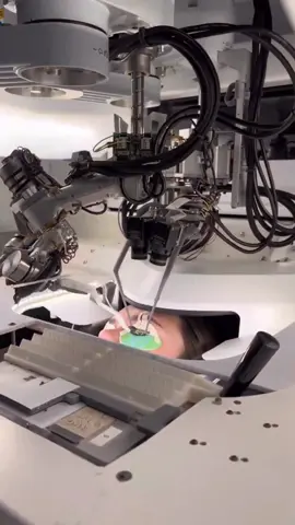 Robot doing an eye surgery?!😱 Via: @takethegoldpill ig #robot #robotics #robotic #eyes #surgery #surgerytiktok #surgerycheck #surgeryonline 