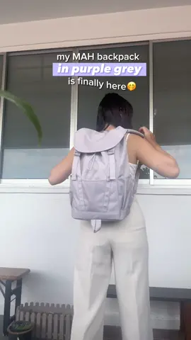 purple grey just hits different, esp if you have alot of light coloured / pastel clothes 🥰 this is my fav backpack for work (plus gym clothes and shoes - yes can fit but will max out) and travel! @MAH Mall  #mahbackpack #mahbackpackreview #mahbags #travelessentials #tiktokshopsingapore #tiktokshop #tiktokshophappybigday #tiktokshopcrossborder_seasales 