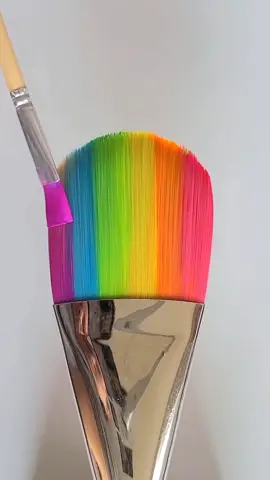 DIY Rainbow Paintbrush 🌈 #art #artwork #draw #drawing #DIY #🌈 #paint #painting #satisfying 