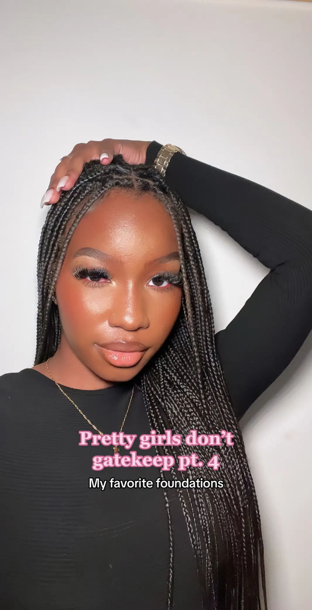 Pretty girls don’t gatekeep: Part 4💗 Here are my current foundation recommendations based on my experience with different products this year! #aniyahserinity #makeuptips #foundationroutine #dewylook #blackgirlmakeup #tiktokmademebuyit 