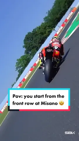 POV: You start from the front row at Misano 😎✨ Can you guess who we are on board with? 🤔 #EmiliaRomagnaWorldSBK🇮🇹 #WorldSBK #motorcycle #Motorsport #racing #sportsontiktok 