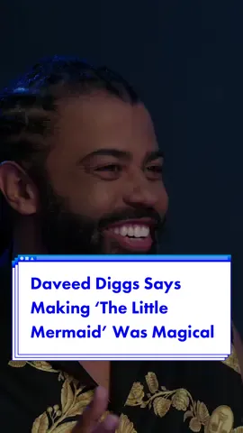 #DaveedDiggs says making #TheLittleMermaid was a magical experience ❤️ #LittleMermaid #HalleBailey #SebastianTheLittleMermaid 