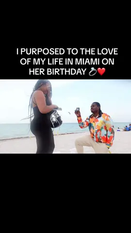 She said YES! 💍❤️ #engaged #couplegoals #viral #couplegoals #fyp #couplestiktok #engagementring #blacklove 