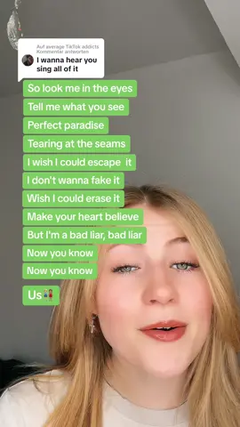 Antwort auf @average TikTok addict Can you do it?🐸🤍🧚🏻 Follow 4 more🌸 IG: theshanaofficial #duet #badliar #imaginedragons #popcornduet #cover 