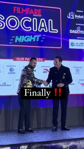 Finally won the Filmfare Middle East @filmfareme 💯 .Thank you for your love & support guys !  Keep supporting 🥰 . . #filmfareme #ffmesocialnight #socialnight2023 #socialnight #starzmediame #maidubai #dubailocal #daddybet #unioncoop #alharamainperfumes #misterbakeruae #palazzoversacedubai #khaleejtimes #mirchiuae #dubaiinfluencersawards  #viral #celebrity #bollywood #awardwinning #alleyezonme  #dubai #realestate #dubairealestate   #awardwinning #celebrity #bollywood 