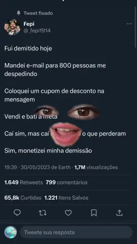 Demissão nunca é fácil… mas pode render um viral  #demissao #layoffs #proletariado #linkedin 