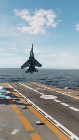 Su-27 pousando de um jeito diferente num porta-aviões #videosmilitares #su27flanker 