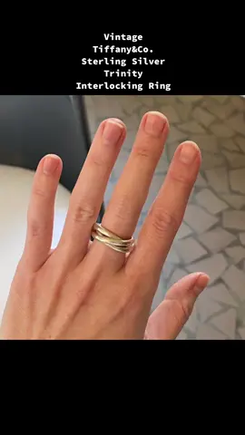 Vintage Tiffany&Co Sterling Silver Trinity Interlocking Ring #tiffanys #vintagetiffanyring #vintagetiffany #vintagetiffanys #vintagejewelry #sterlingsilverjewelry #tiffanyandco #sourcing 