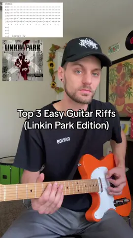 The list was orginally all Hybrid Theory 🤷‍♂️ #guitar #tutorial #linkinpark #easy #tabs #fyp 