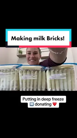 Questions? ❤️ #baggingmilk #milkbricks #breastmilkdonating 
