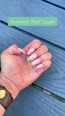 Birthday summer nails.💜💖✨ #summernailinspo #nailinspo #gelextensionnails #neonnails #pridemonth #pridenails #birthdaynails #rainbownailsandbeauty✨💎  #nailtechart #manicureideas #summernails #nailtiktok #nailsoftiktok #nailsforsummer #CapCut @luminailslounge 