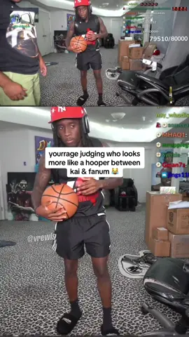 neither look like hoopers ngl 😭 #kaicenat #fanum #yourrage #fyp #viral @Kai Cenat 