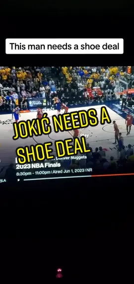 Jokić needs a shoe deal #AirJokić1s #airmonarchs #jokic #nbaplayoffs #nbafinals  #toplevelsportscards 