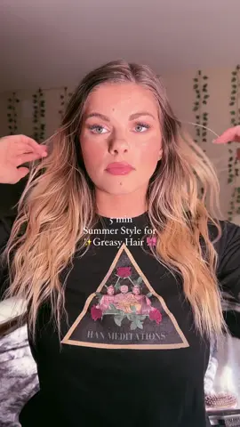 Super easy n cute 5 minute hairstyle for a hot summer day! All items on my Amazon Store 》Hair Growth + Hair Care 》 #hairtutorialvideo #greasyhairstyle #dirtyhairstyle #summerhairstyle #ugccreator