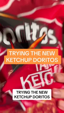KETCHUP DORITOS ARE IT. Thank you ketchup gods for this one👼🍅 #ketchup #tastetest #foodreview #foodreaction #ketchupheinz #flavor #newflavor 
