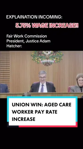 what does the 5.75% award wage increase mean for aged care workers getting the 15% work value case increase?  #changeagedcare #payrise #workvaluecase #agedcareworkersaustralia #agedcare #uwu #unitedworkersunion #pcw #agedcareworkers #awardwageincrease #awardwage #workersunited #payrate #agedcarenurse #agedcarestories #agedcarenursesaustralia #workvalue #workvaluecase #wvc 