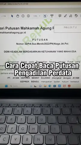 Gampang ternyata baca Putusan Pengadilan Perdata. #putusanperdata #putusanpengadilan #putusanhakim #carabaca #mahasiswahukum #anakhukum #sarjanahukum #belajarhukum #bahashukum #melekhukum 