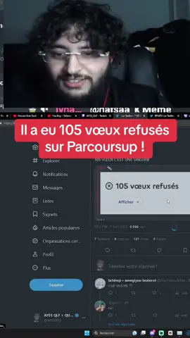 105 voeux refusés c’est quoi cette folie #parcoursup #parcoursup2023 #ayssqlf 