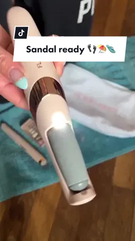 Get your feet in tip top shape just in time for summer with the Flawless Pedi device 👣🩴⛱️ Find it today at @Ulta Beauty #athomepedicure #pedicure #flawlesspedi #sandalready 