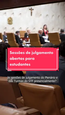 O STF está de portas abertas para todos os estudantes. ⚖️ Esperamos vocês!