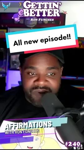 #WeeklyAffirmations Hope you’re feeling loved this week! Check out the new episode of #GettinBetter now with comedian Pink Foxx!! #MentalHealth #podcast #ronfunches 