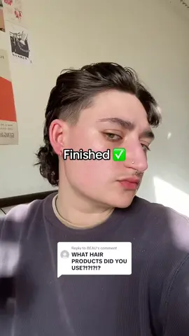 Replying to @BEAU add some hairspray and ur good to go #lesbian #butch #transmasc #theythem #gnc #grwm 