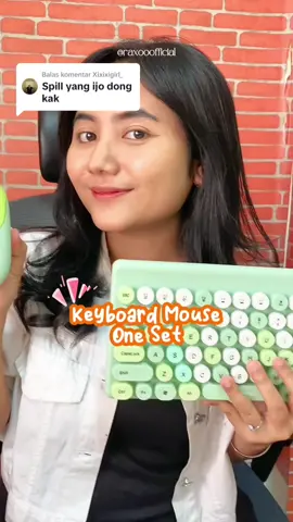 Membalas @Xixixigirl_  Rekomendasi Mouse Keyboard Set Super Cakep dari raxoo official #mousekeyboard #keyboardset #keyboardwireless #fypシ #zyxcbaシ🦋 