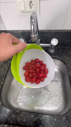 Escorredor 360° dois em um #escorredor #utilidades #cozinhar #cozinhaprarica #escorredordealimento #receitas #utensiliosdecozinha 