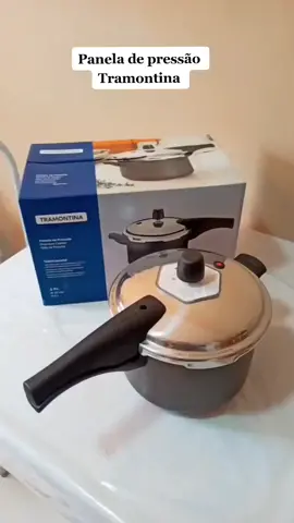 Panela de pressão Tramontina Vancouver 4,5 litros. #donadecasa #paneladepressao #queimacura #comprasonline #tramontinaoficial #rotinadecasa 
