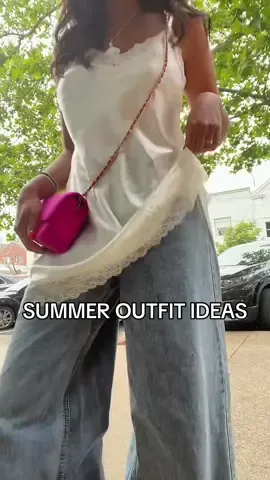 Would you wear a slip dress with jeans?? I’m here for it! Poll on my stories #summeroutfitideas #controversialfashion #y2kstyle #dresswithjeans 