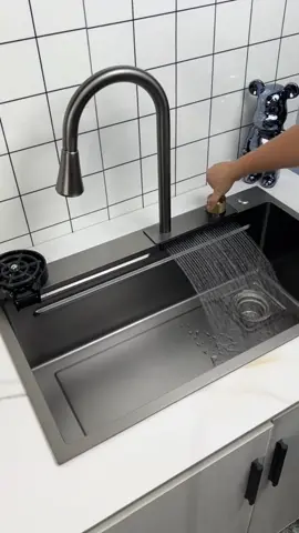 New Sink Waterfall Mewah Viral #waterfallkitchensink #waterfallsink #sinkviral #kitchensink 