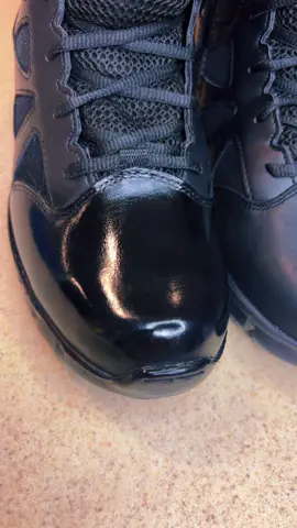 How to Shine Boots #bootshine #kiwi #marines #army #airforce #navy #coastguard #military #lawenforcement #shinyboots #highgloss #howto #professional #jailer #corrections #prison #kiwishoepolish #paradeshine #layers #texas #DIY #easypeasy #police #cops #classa #uniforms #uniforminspection #inspection #niceandclean #cottonpads #water #lighter 