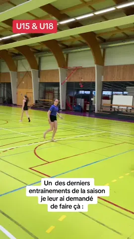 🏀 Entraînement détente de fin de saison avec un groupe de ⛹🏼‍♀️ U15 & U18, juste pour le fun #basketball #cantal 