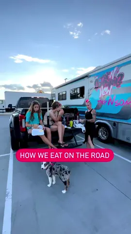 What we eat on the road while we travel! Tailgate picnic🤪  #picnic #travel #familyvlog #familyvloggers #food #rvlife #rvliving 