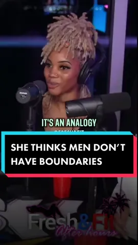 SHE THINKS MEN DON’T HAVE BOUNDARIES  #freshandfit #freshandfitpodcast #freshandfitmiami #myrongaines #myron #freshprince 