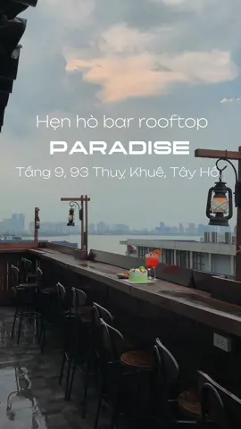 Rooftop có view bao trọn Hồ Tây #ryuht #dicungthuy #paraside #rooftop 
