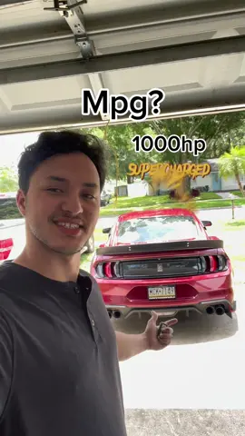 Whats your miles per gallon? Im shocked how well this modded mustang did on my 15 hour roadtrip! #cartok 