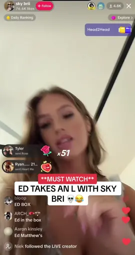 ED and Sky Bri  #hstikkytokky #rizz #uk #fyp #trending #meme #edmathews #explore #trend #tiktok #funny #generalg #hstikkytokkyclips #hstikkytokkylive #edmathewstikkytokky #hed #skybri 