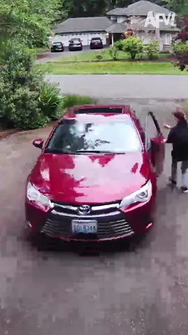 Toyota Car-roll-AH!! 🚘 #afv #fail #funnyvideos #securitycamera #car #driving 