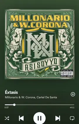 No puede faltar en tu peda cantandola a todo pulmon sin equivocarte!!🔥 #extasicarteldesanta #carteldesanta #wcorona #millonario #dharius #viral #parati #musica #letrasdecanciones 