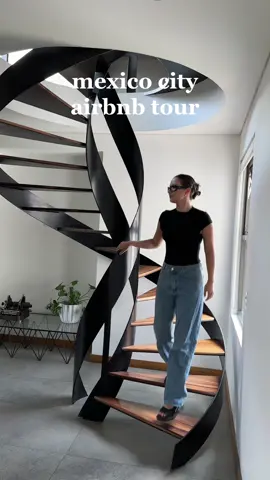I was NOT ready to leave this beautiful space in Mexico City. If you’re looking for a place to stay in CDMX, this airbnb sleeps four and has the dreamiest rooftop 🤍 #airbnbtour #hometour #mexicocity #mexicocityairbnb 