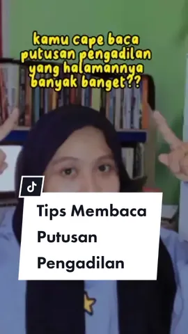 coba tips ini biar lebih efisien✨️ #advokatkonstitusi #bahashukum #putusanpengadilan 