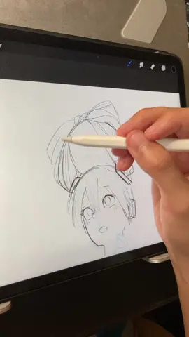 素体に初音ミクを乗せるラフの作画工程です。 アタリ〜ラフまで #illustrationmaking #kawaii #girlillustration #mikuhatsune  #初音ミクイラスト #初音ミク  #haの子イラスト#女の子イラスト画 #イラストメイキング 