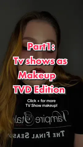 Part 1 | TV Shows as Makeup the vampire diaries edition! Started a new series makeup as tv show. I combined my two passions! What show do you want to see next? #tvshowsasmakeup #tvshowmakeup #makeupinspiredby #makeupinspiredbytv #tvd #series 