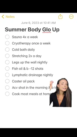 Summer body glo up #summerglowup2022 #summerbucketlist #OOTD #howtogetyourdreambody #legsupthewall #cryotherapy #wellnesshacks  
