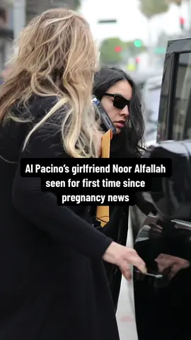 #AlPacino’s girlfriend #NoorAlfallah seen for the first time since pregnancy news. Full details in our bio. 