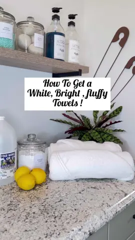 White, Bright & Fluffy Towels! #laundryhack #laundrytips #hometips #cleaninghacks #cleanhome #whitetowels #laundrytok 